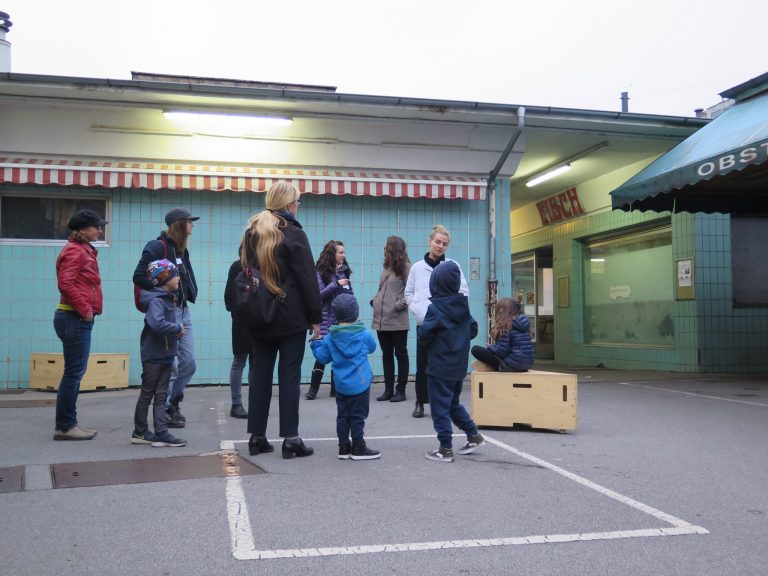 Die Archikids-Veranstaltung zeigte Kindern den Schlingermarkt von der unbekannten Seite. (c) GB*
