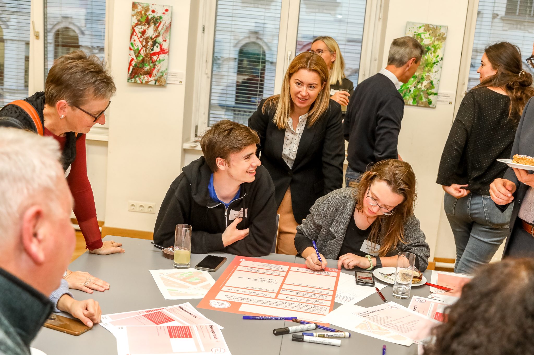 Ideengeber:innen und Expert:innen der Stadt etnwickeln gemeinsam Ideen für das Wiener Klimateam